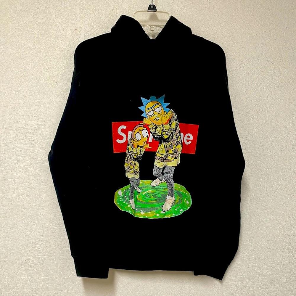 Black graphic hoodie